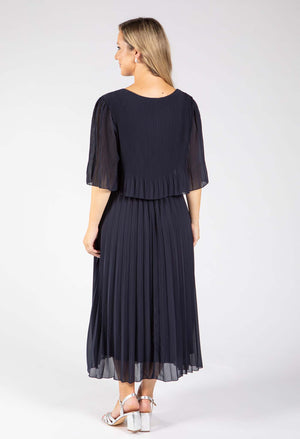 Plisse Pleated Pop Over Dress
