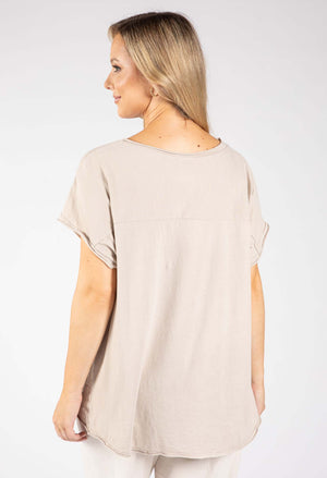 Dandelion Print Linen Top