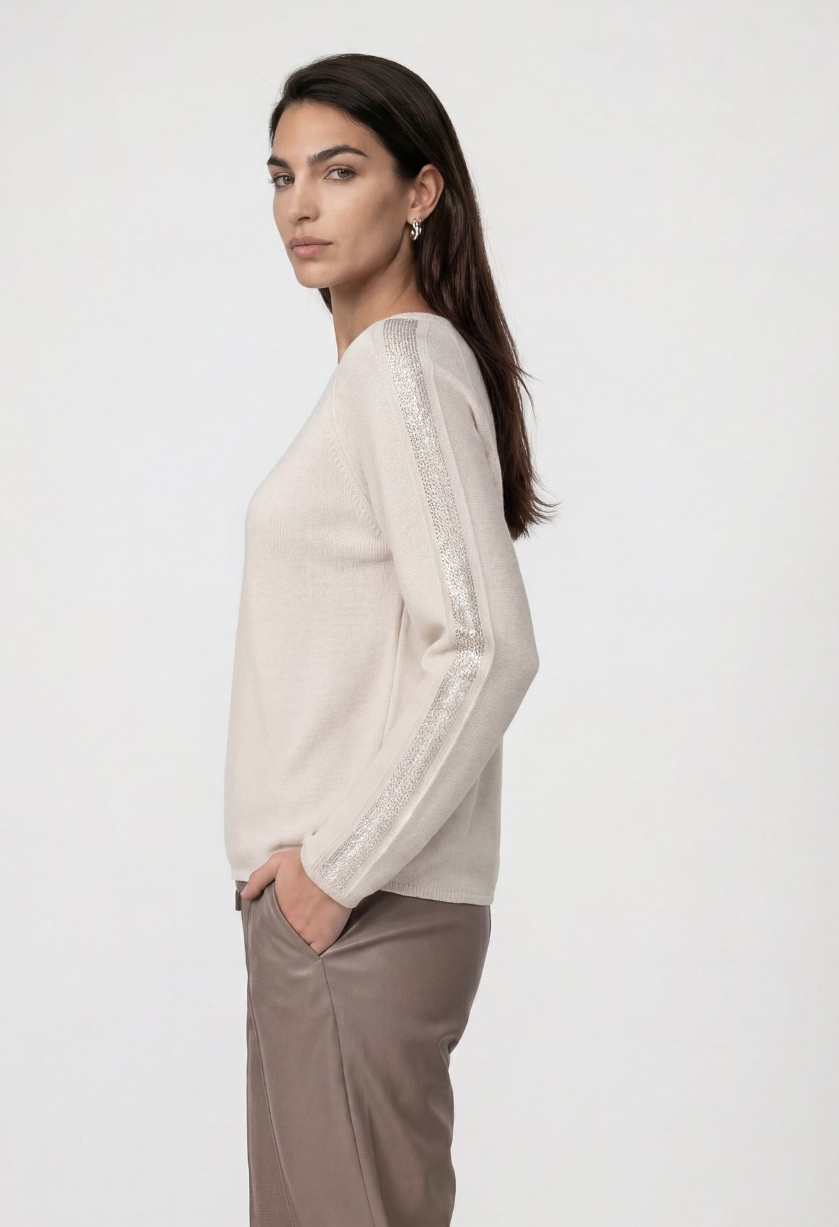 Diamante Detail Knit Jumper