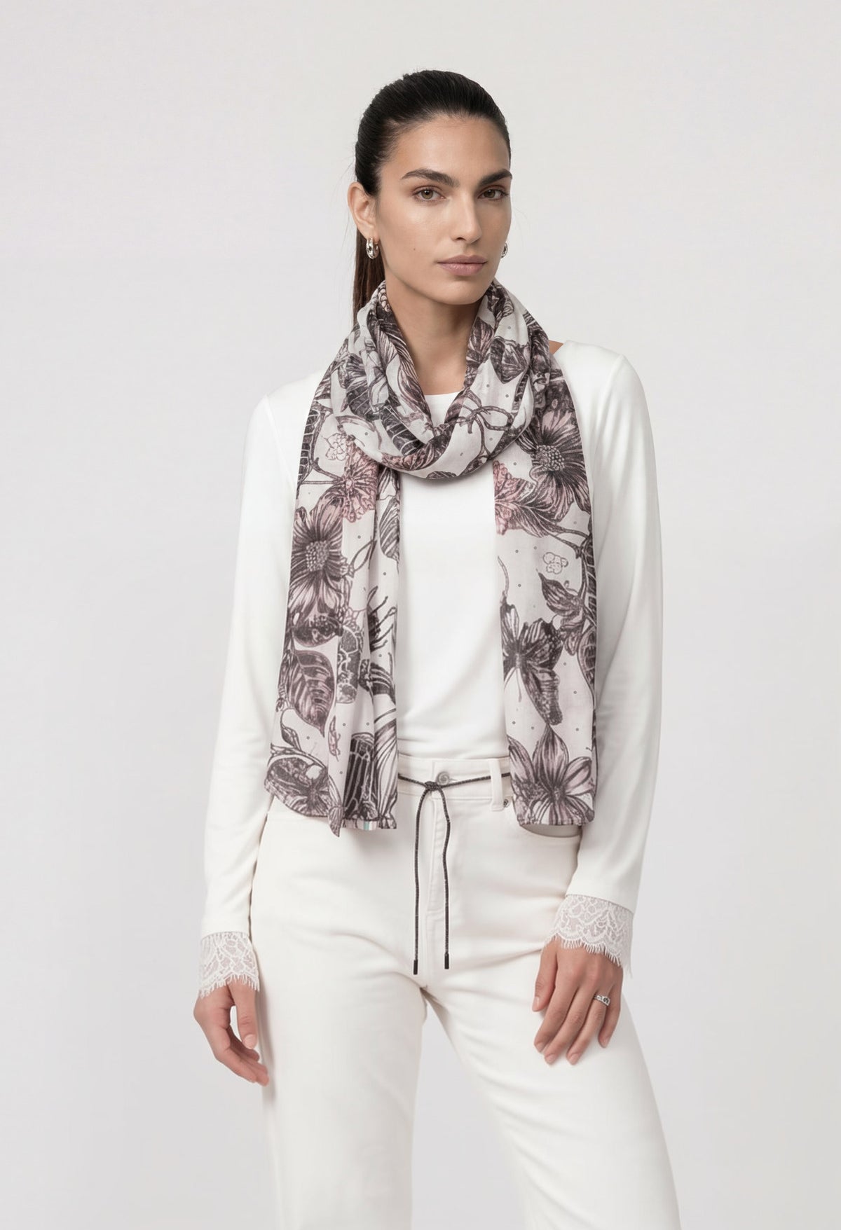 Floral Print Scarf