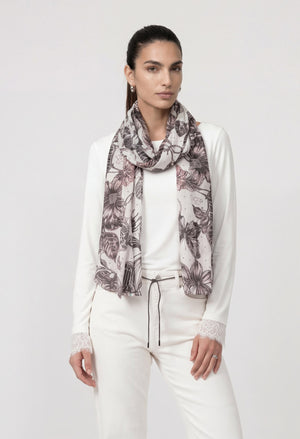 Floral Print Scarf