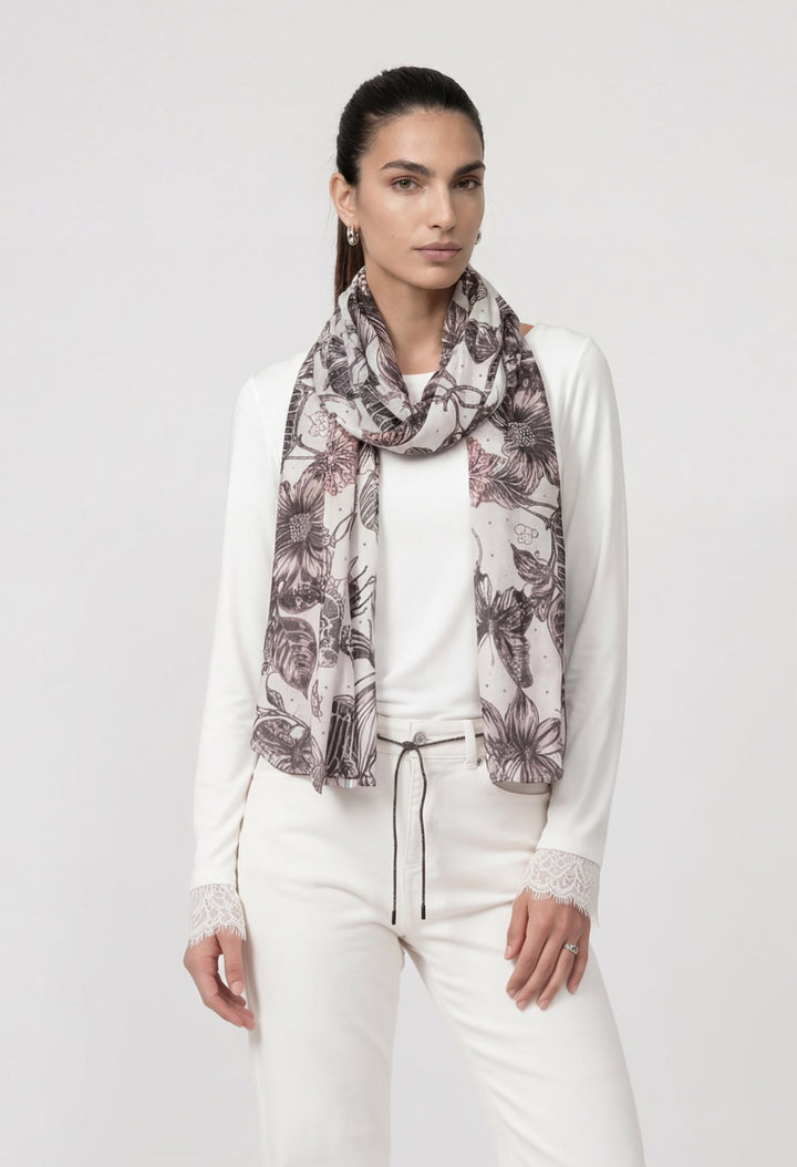 Floral Print Scarf