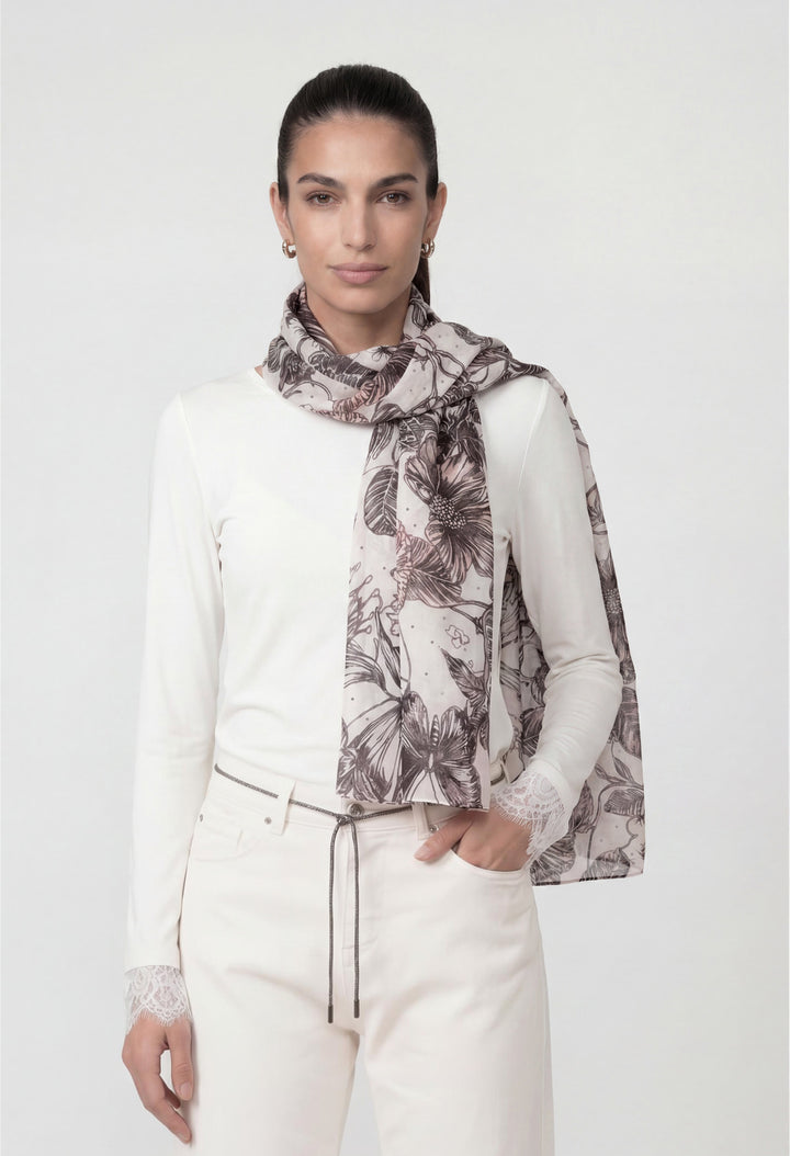 Floral Print Scarf