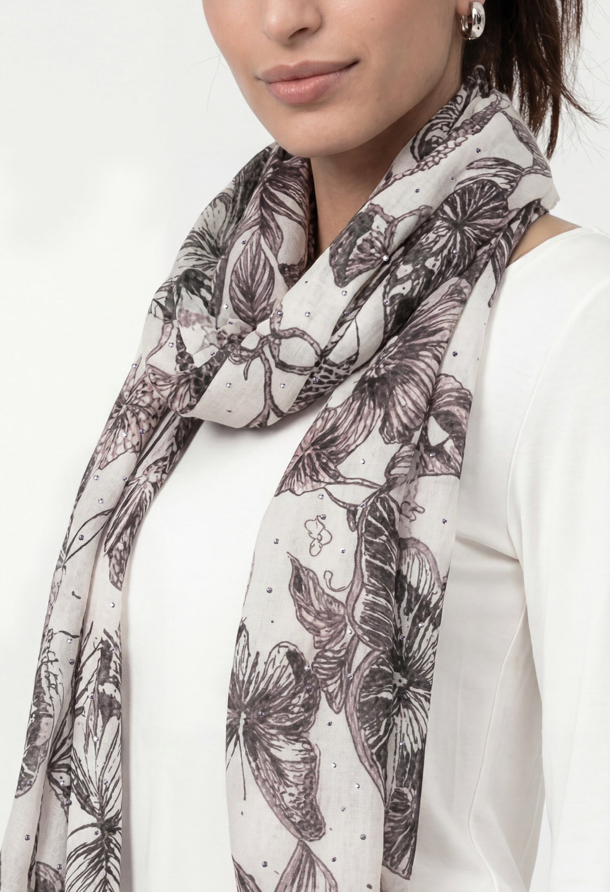 Floral Print Scarf