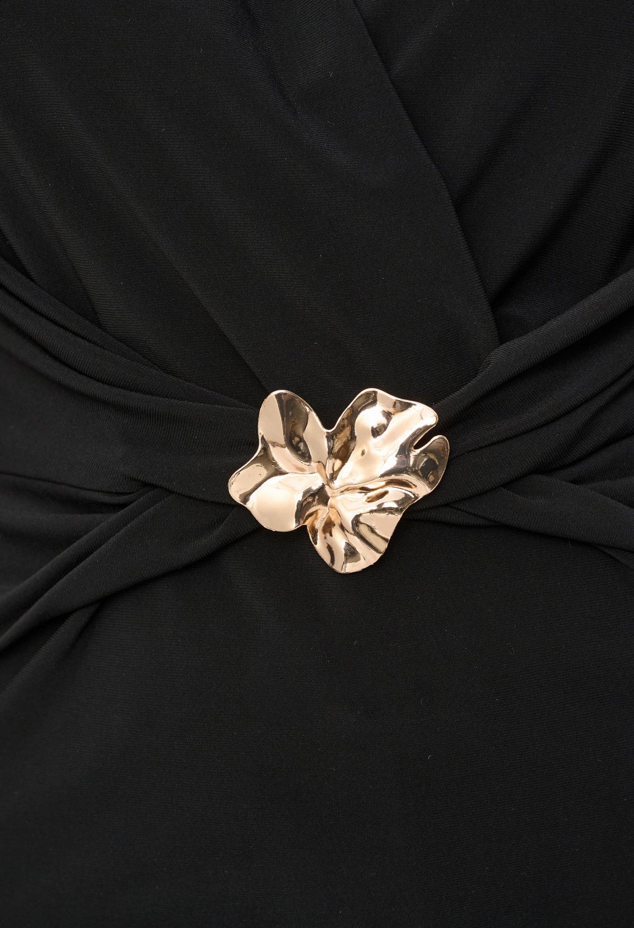 Silky Knit Twist Wrap Top