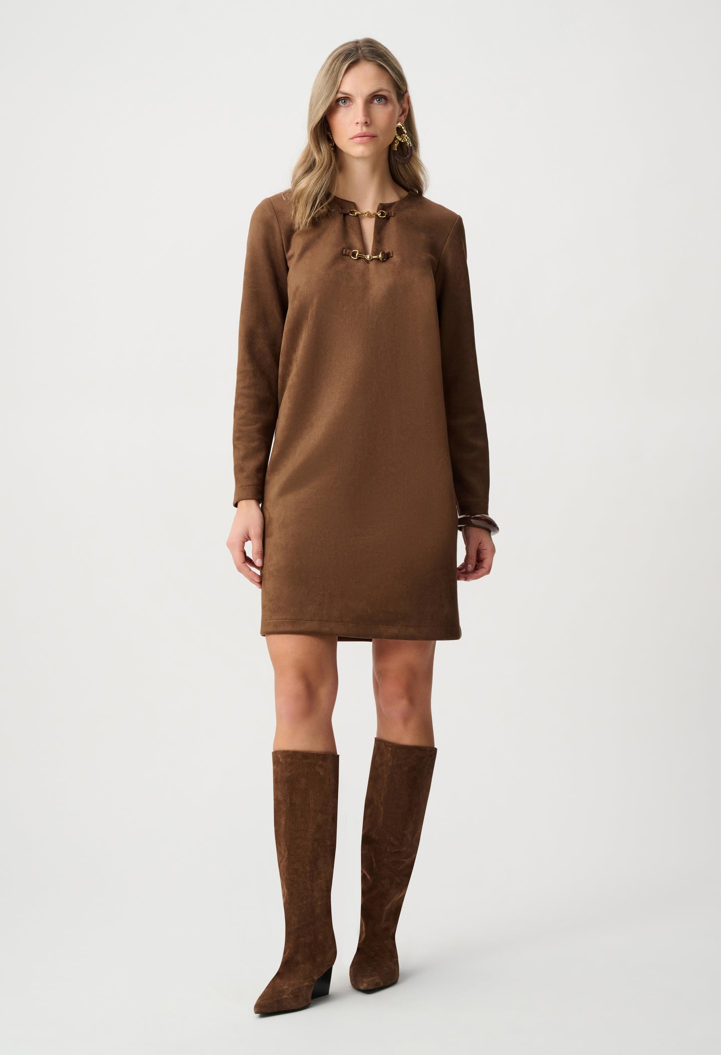 Embellished Mini Shift Dress