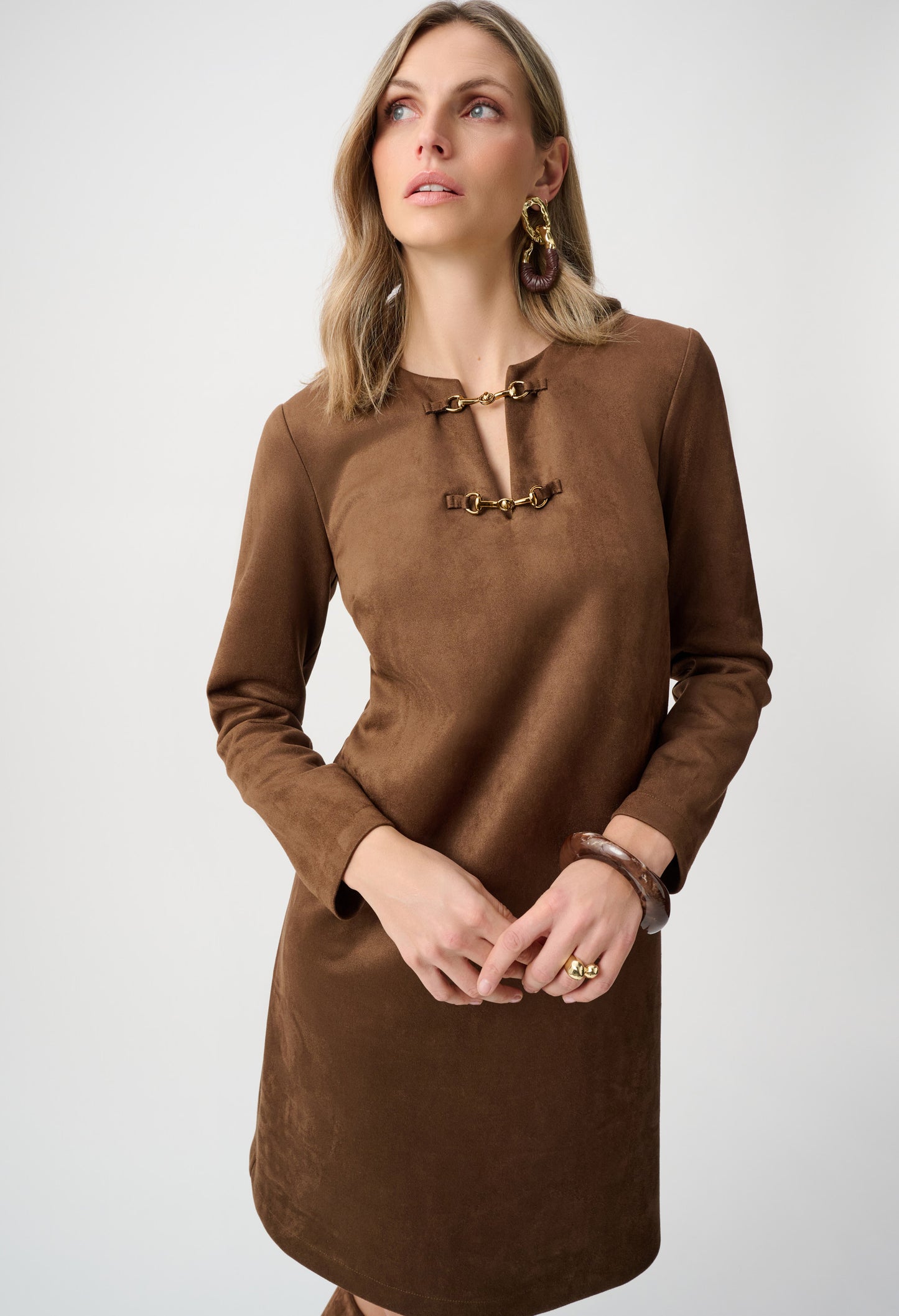 Embellished Mini Shift Dress