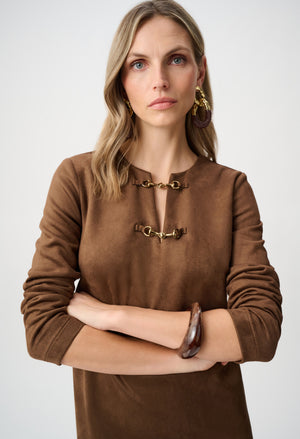 Embellished Mini Shift Dress
