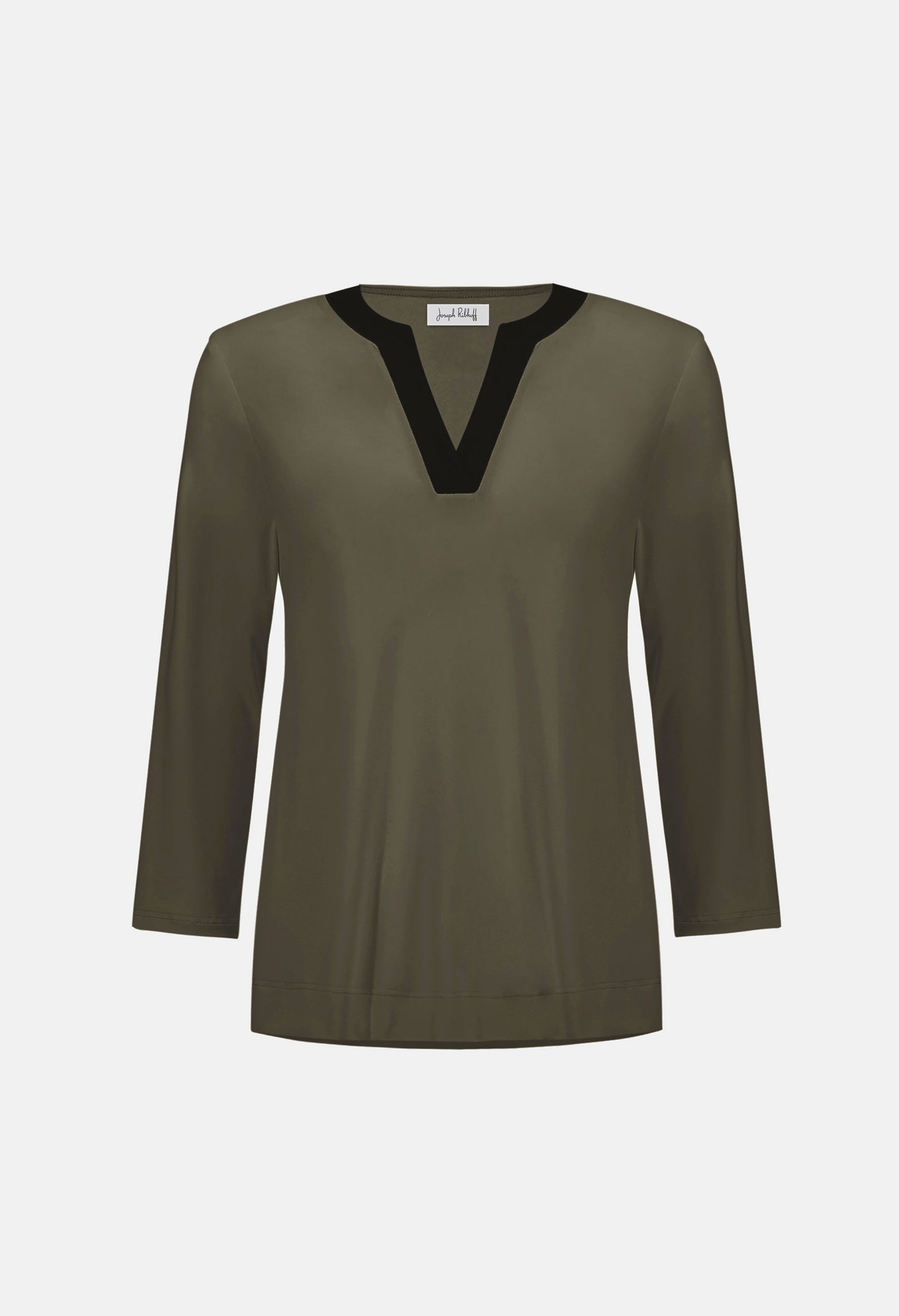 Contrast V-Neck Top