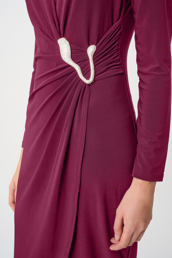 Knee-length Wrap Dress
