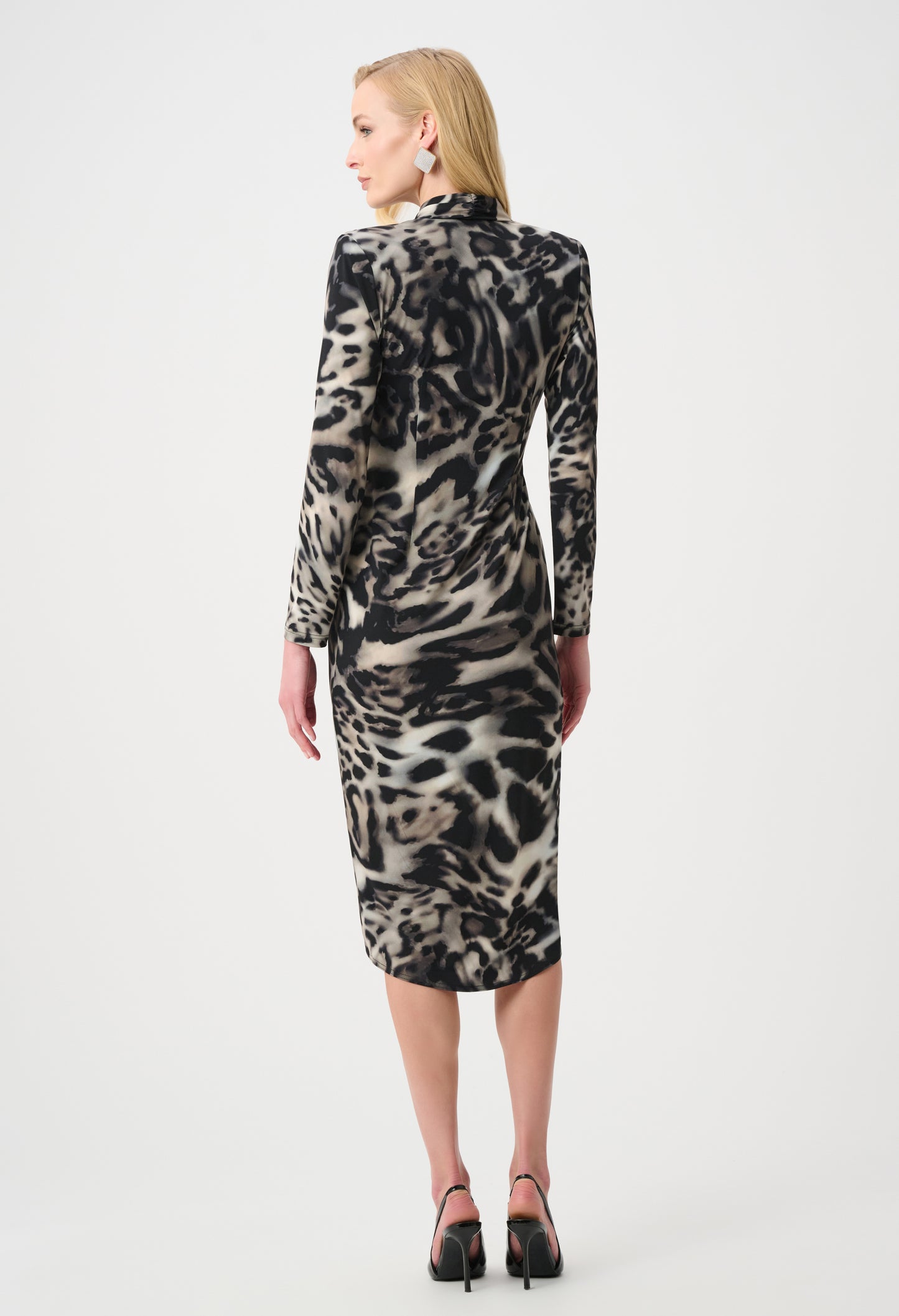 Animal Print Wrap Dress