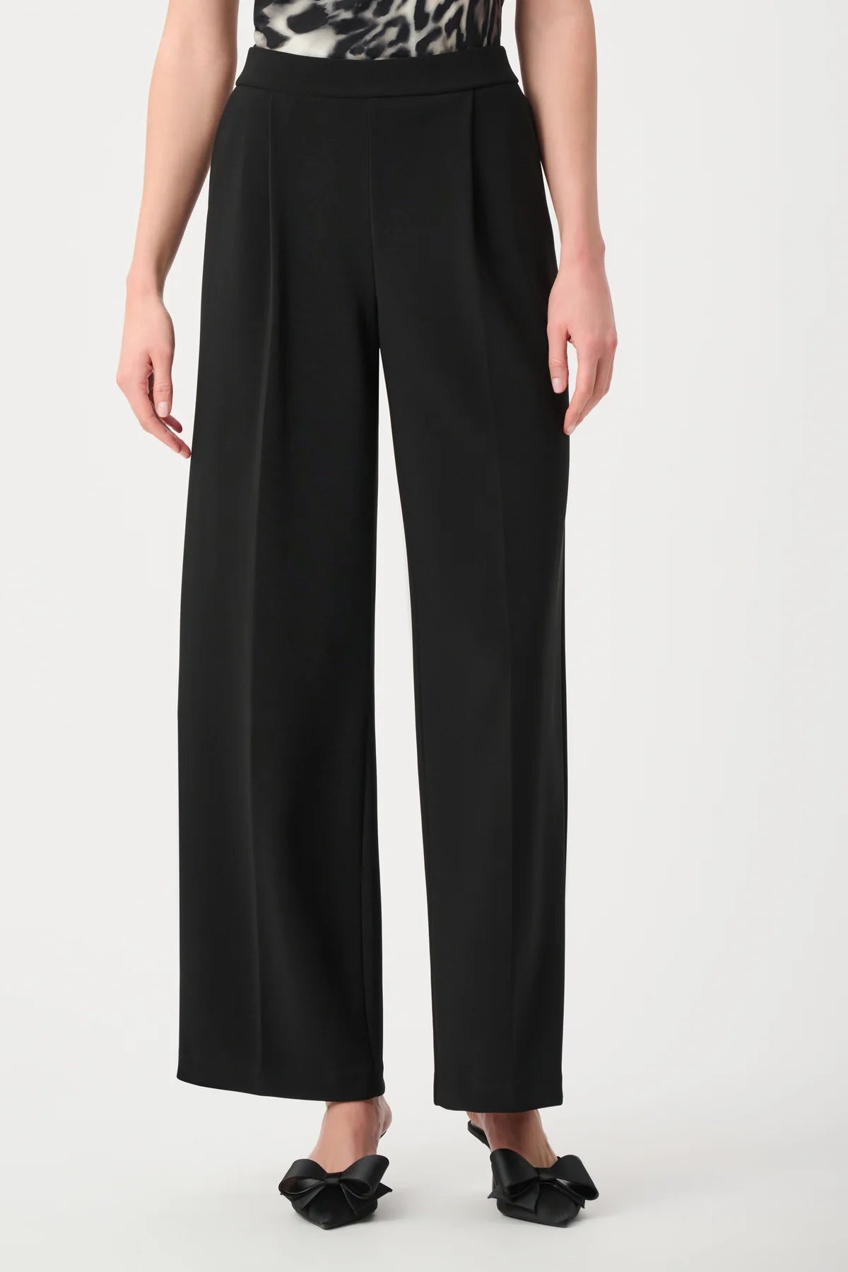 Pleated Full-length Trousers, view 2 – Pamela Scott