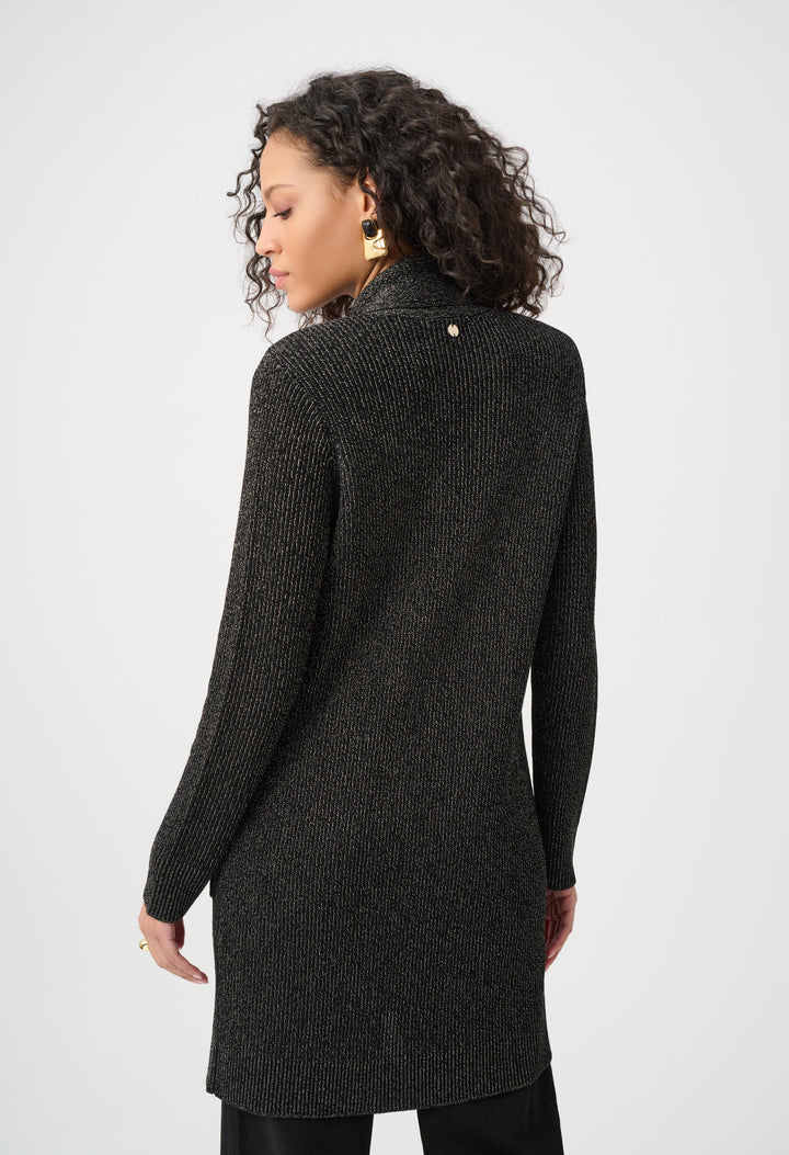 Lurex Knit Longline Cardigan