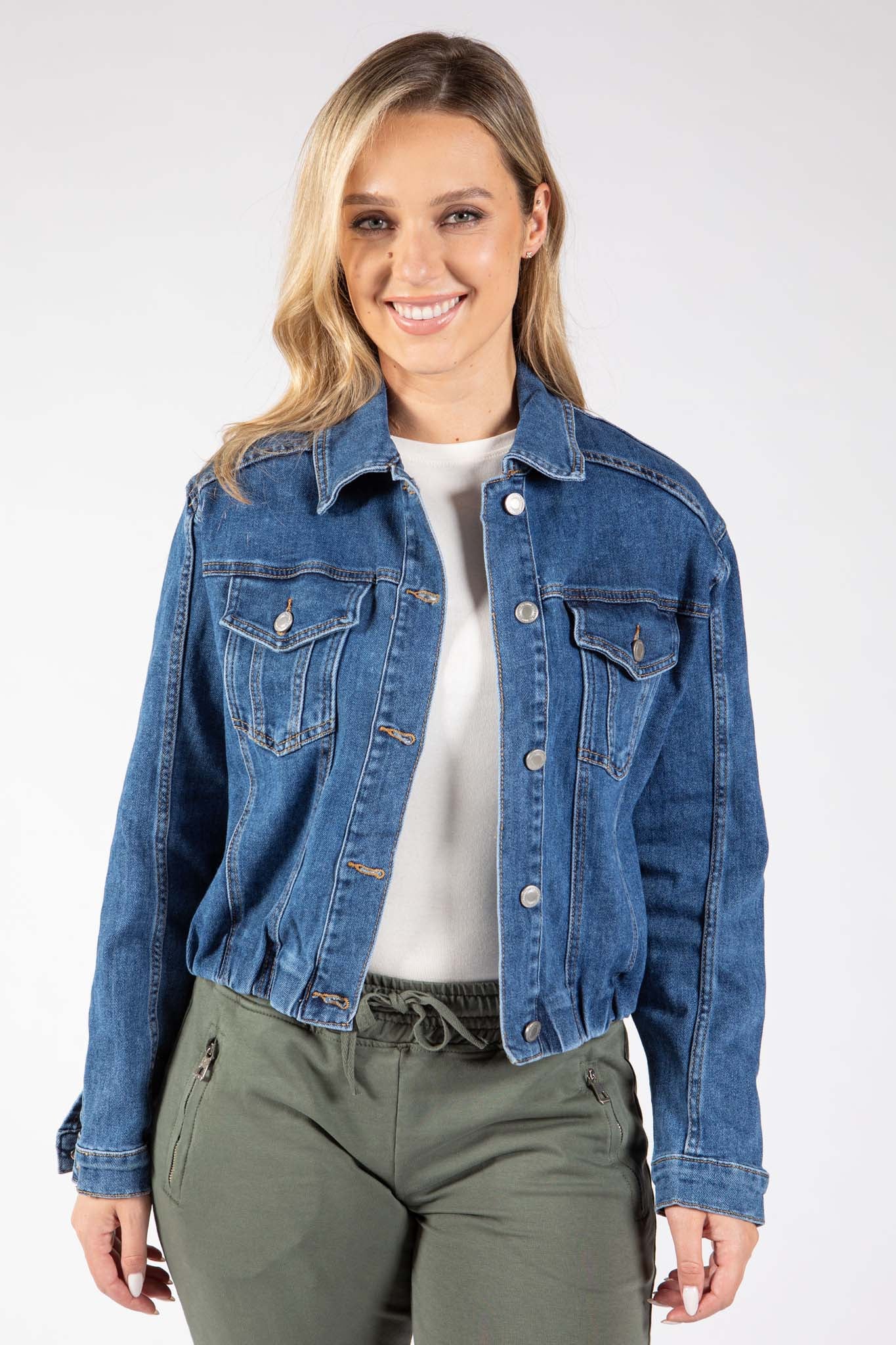 Front Pocket Denim Jacket