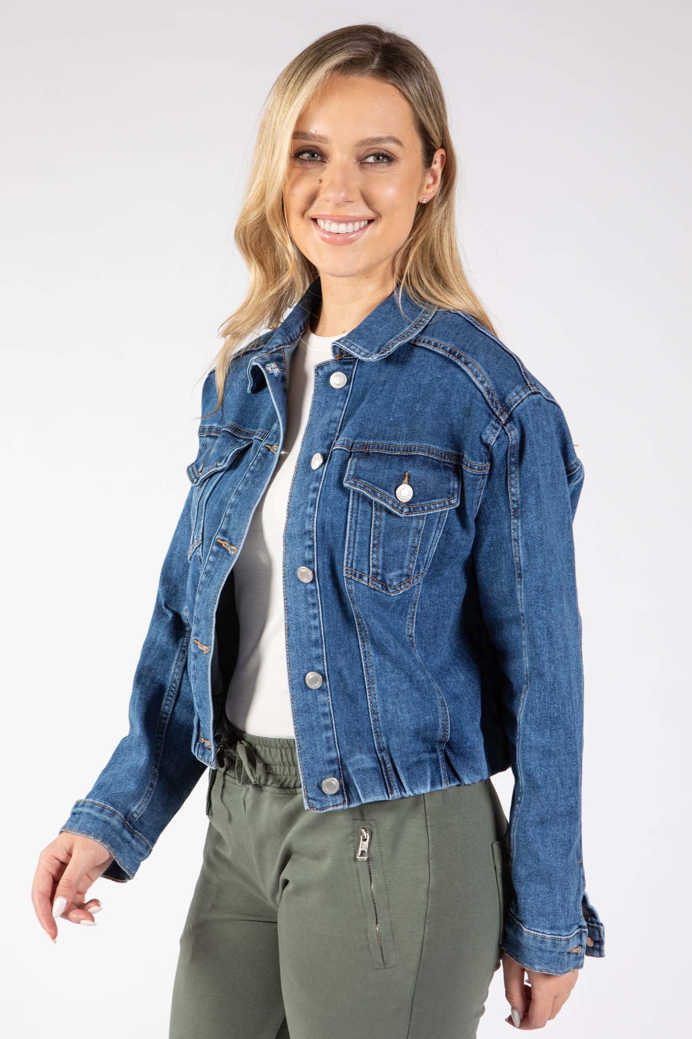 Front Pocket Denim Jacket