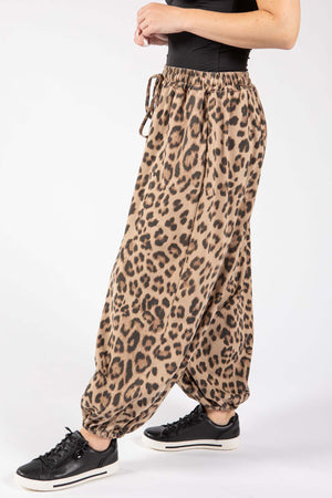 Leopard Print Balloon Trousers