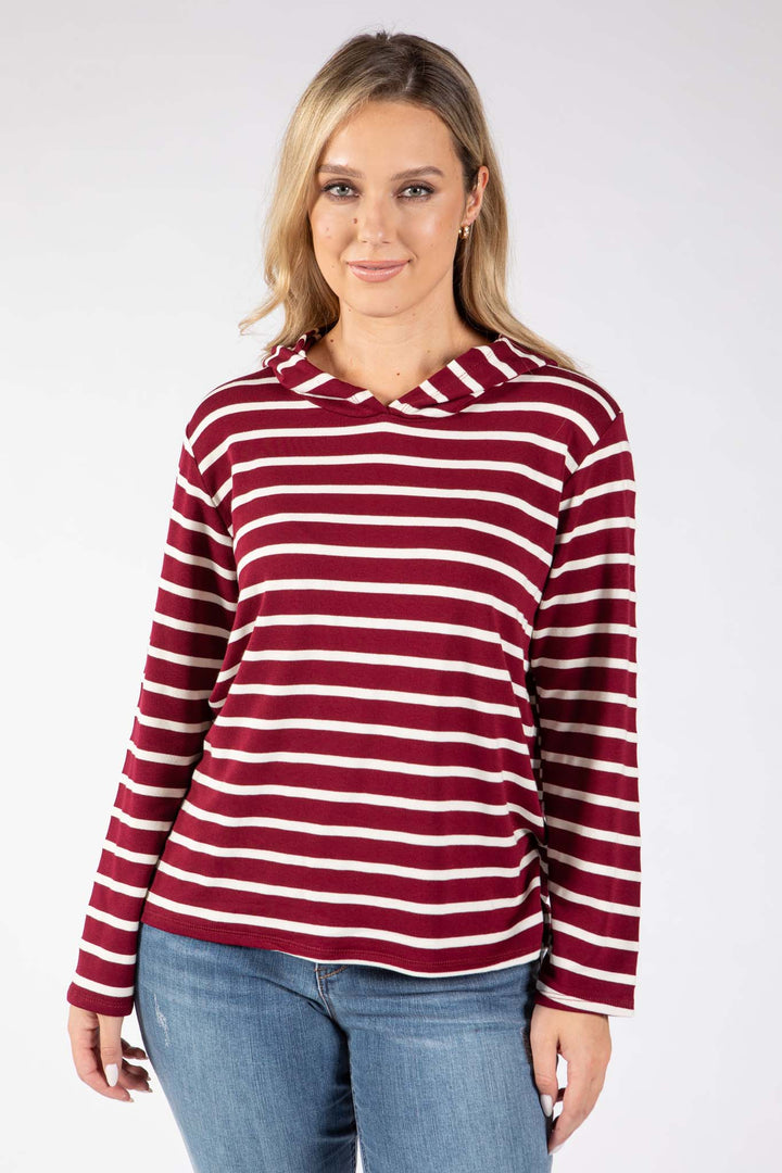 Striped Print Hoodie