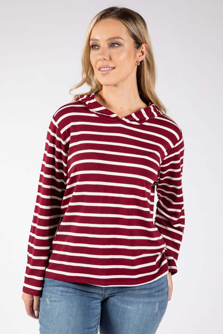Striped Print Hoodie