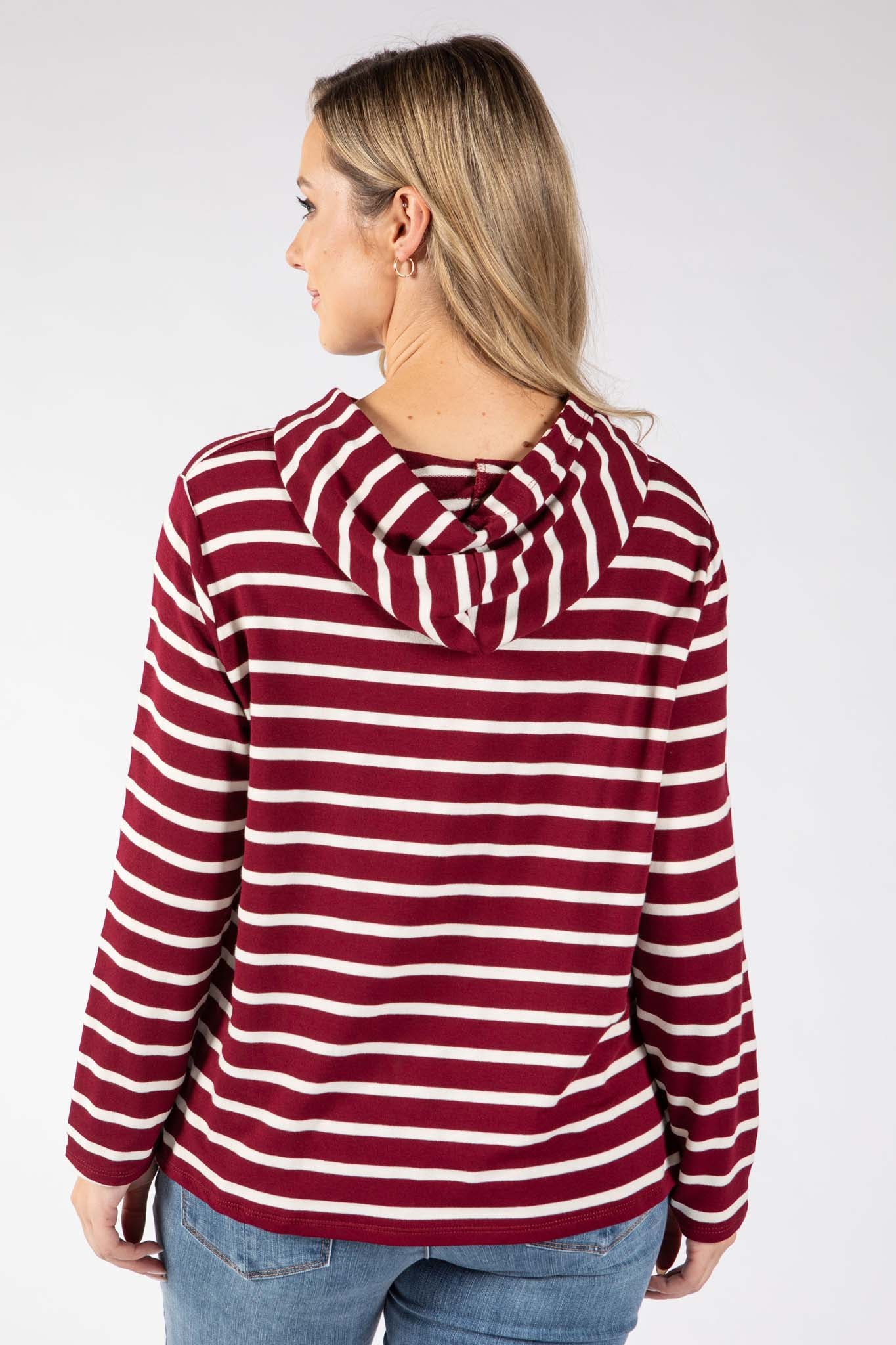 Striped Print Hoodie