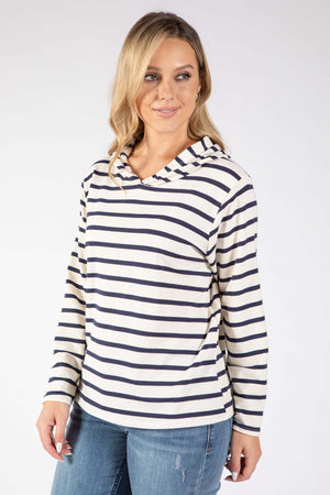 Striped Print Hoodie