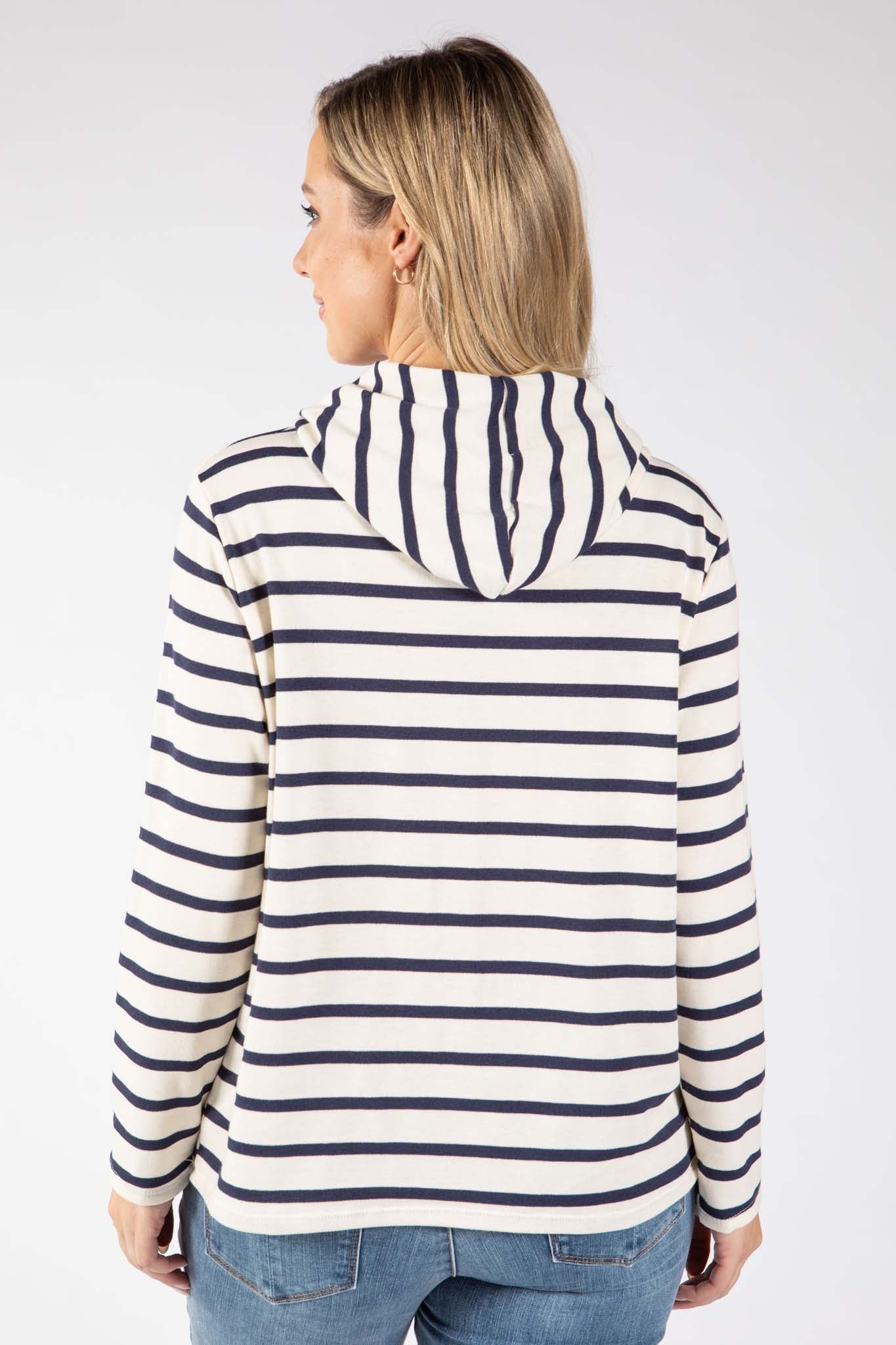 Striped Print Hoodie