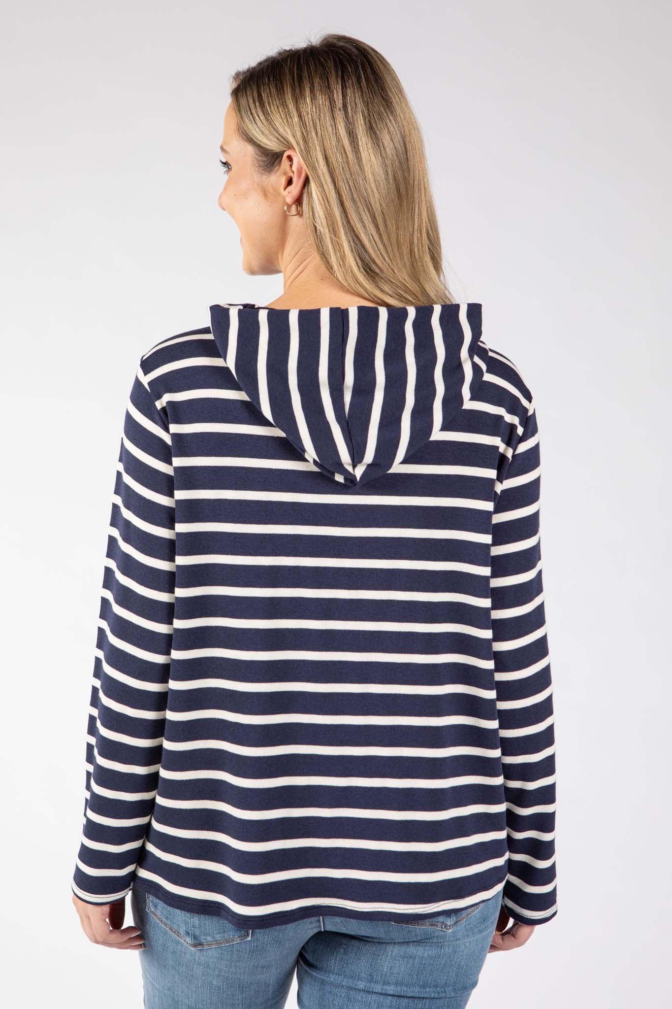 Striped Print Hoodie