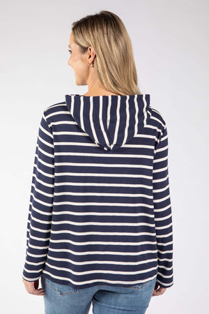 Striped Print Hoodie