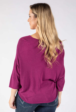 Fine Knit V-Neck Jumper