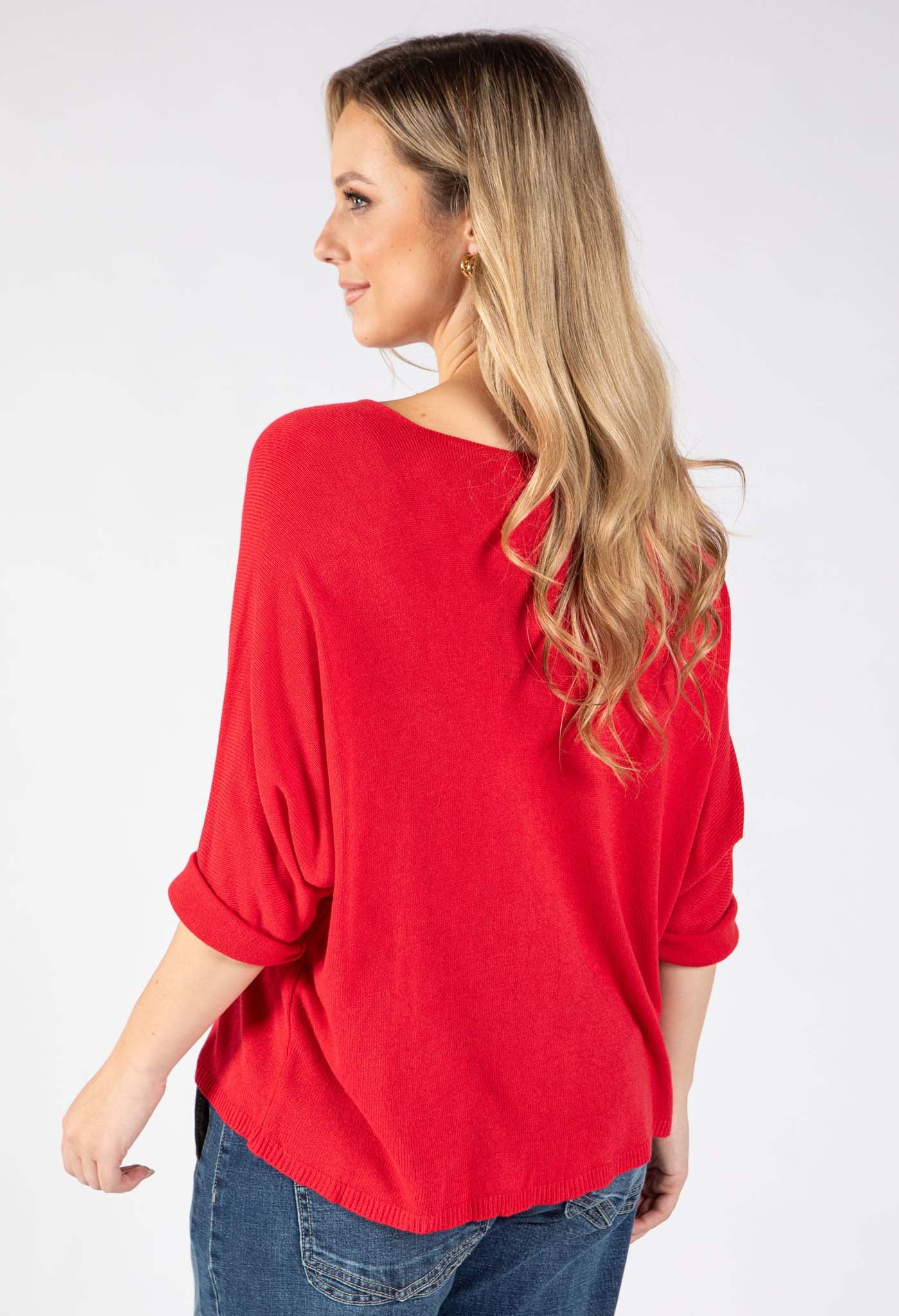 Fine Knit V-Neck Jumper