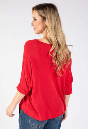 Fine Knit V-Neck Jumper
