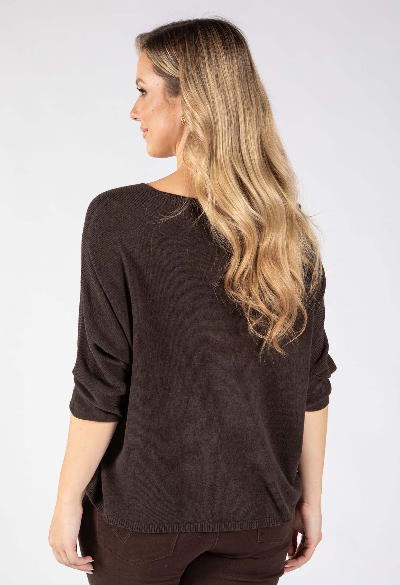 Fine Knit V-Neck Jumper