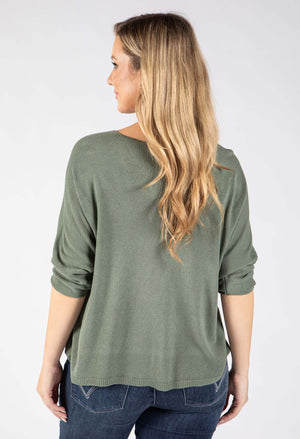 Fine Knit V-Neck Jumper