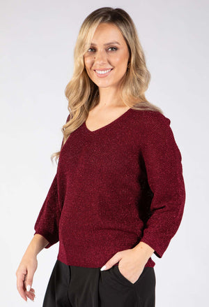 Lurex Knit Top