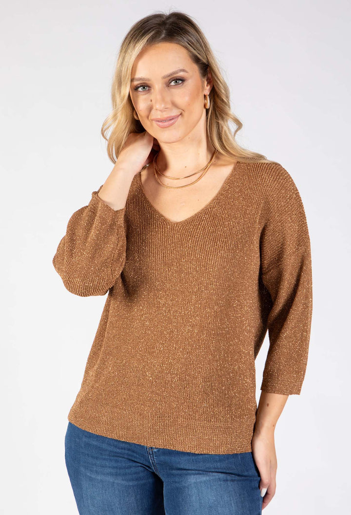 Lurex Knit Top