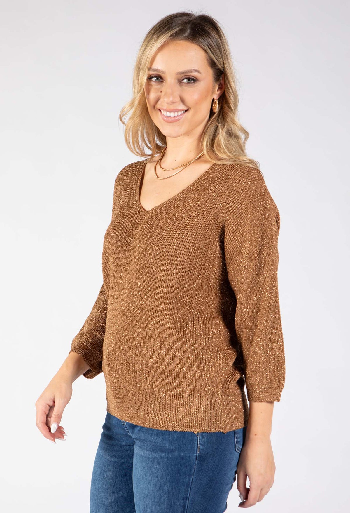 Lurex Knit Top