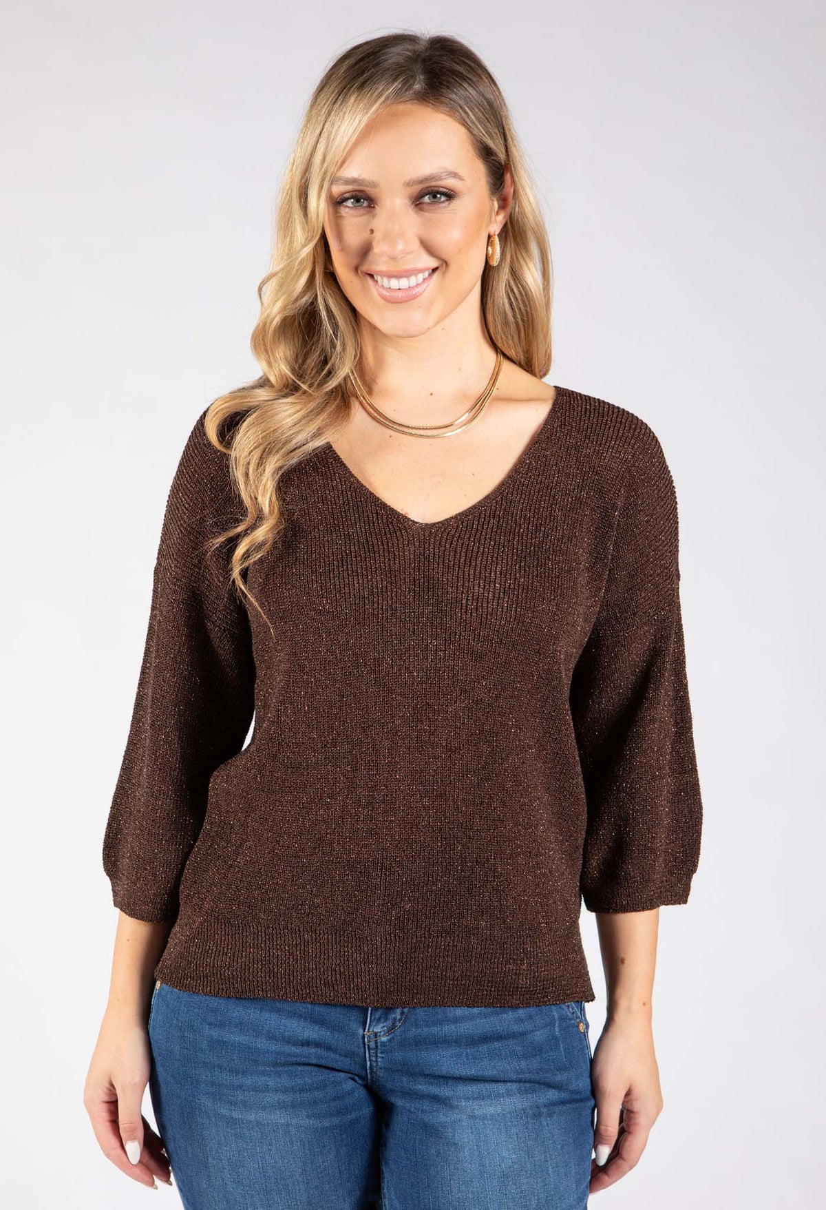 Lurex Knit Top