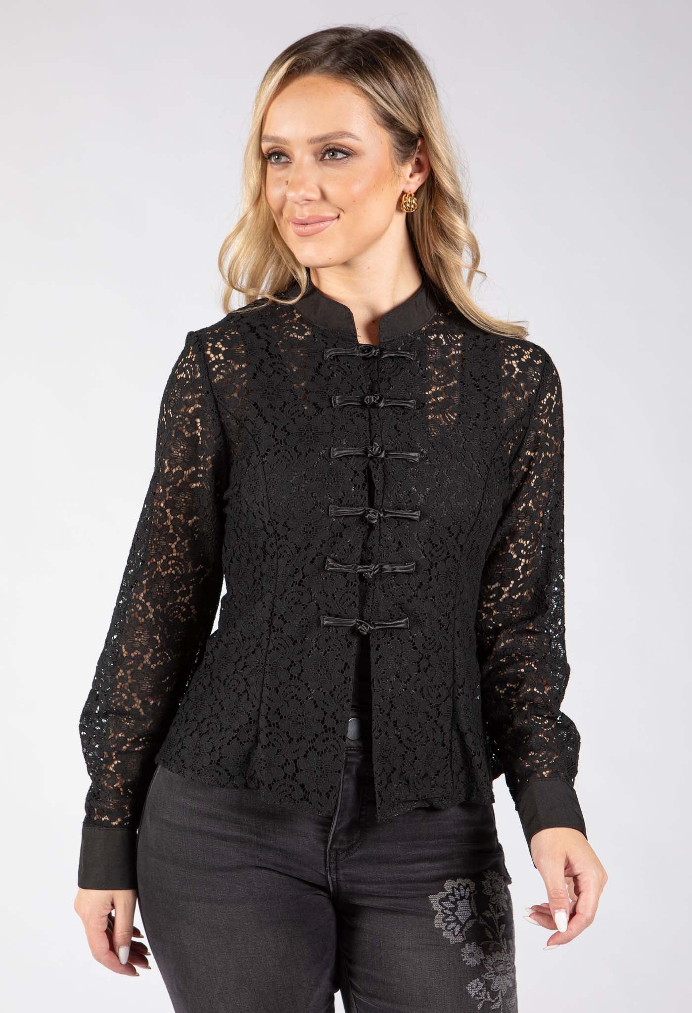 Oriental Style Lace Top