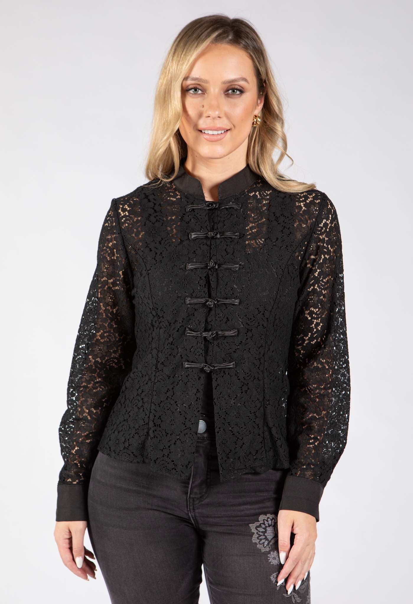 Oriental Style Lace Top