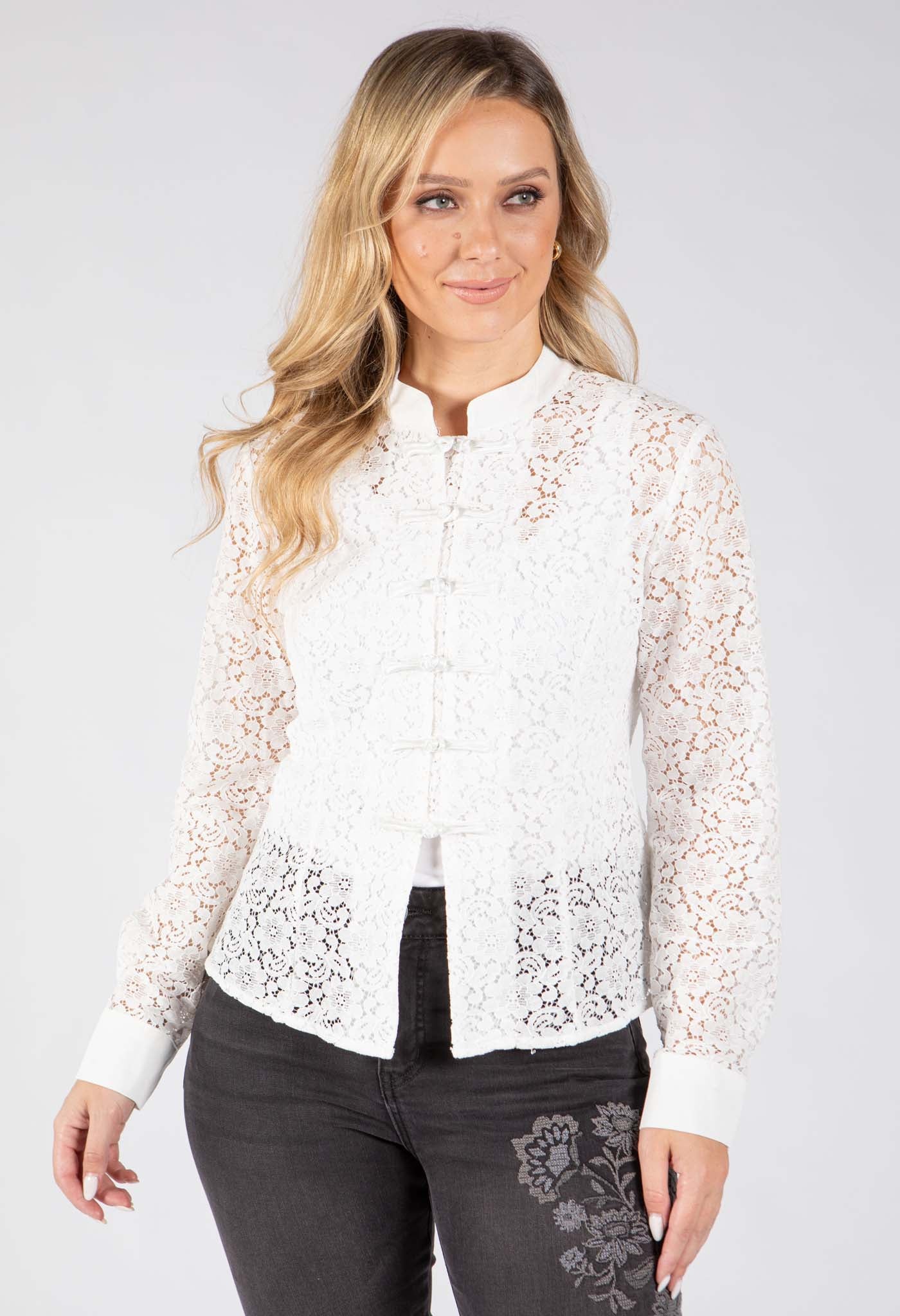 Oriental Style Lace Top