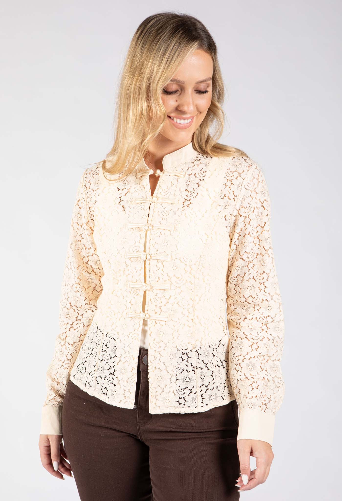 Oriental Style Lace Top