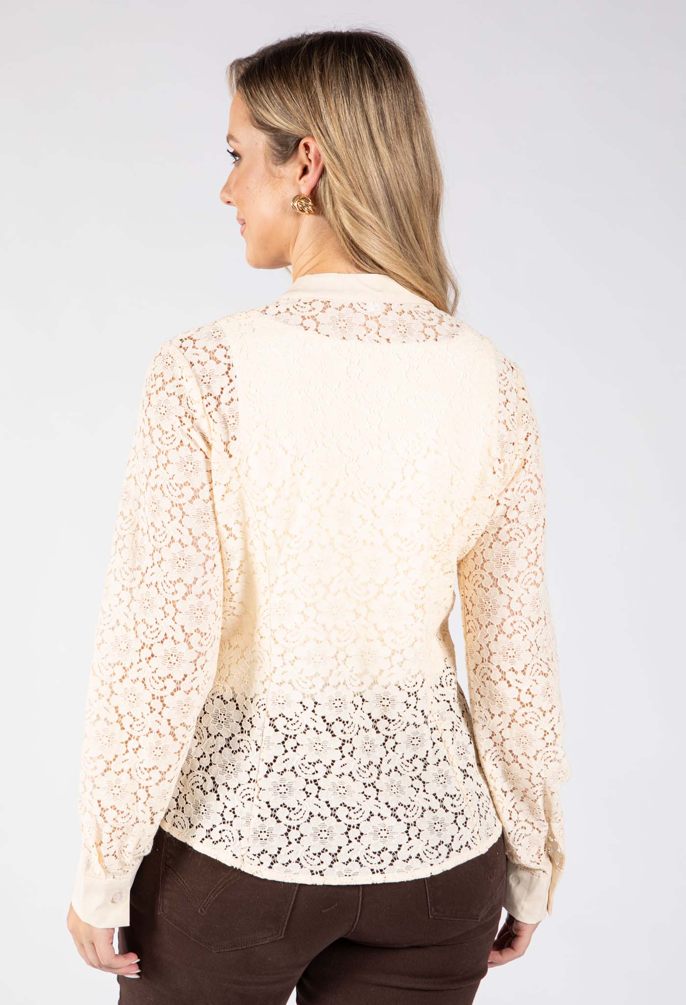 Oriental Style Lace Top