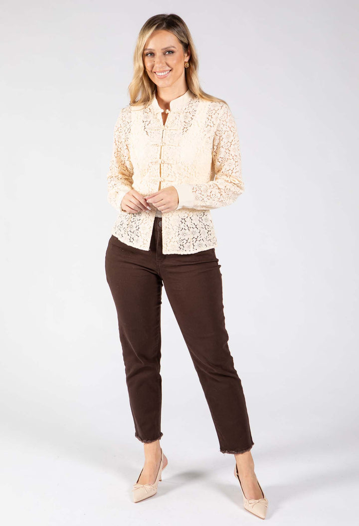 Oriental Style Lace Top