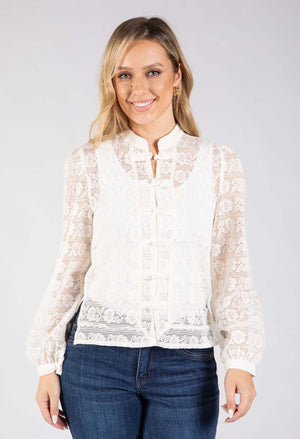 Oriental Style Lace Top
