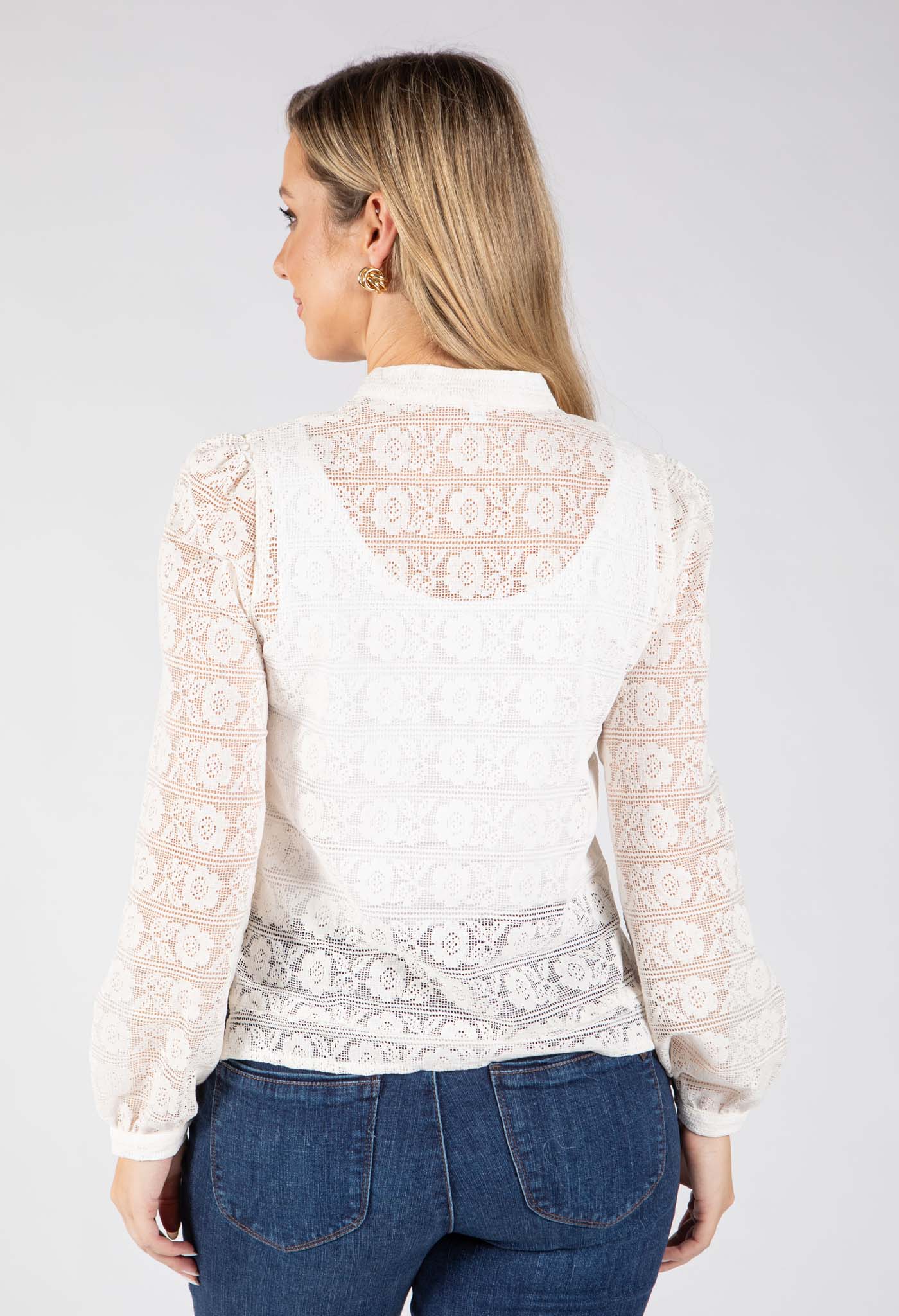 Oriental Style Lace Top