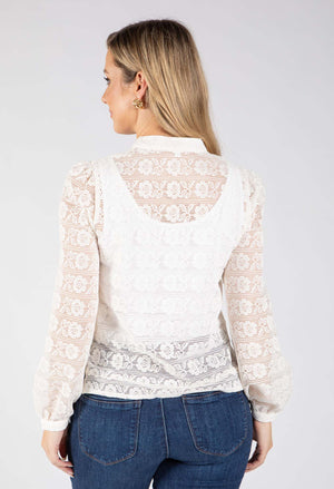 Oriental Style Lace Top