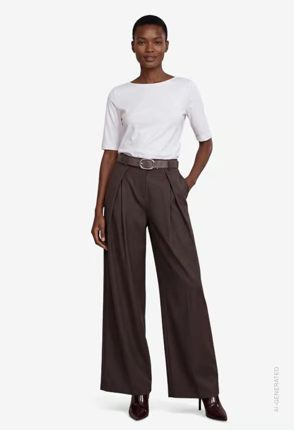 Elegant Trousers With A Belt