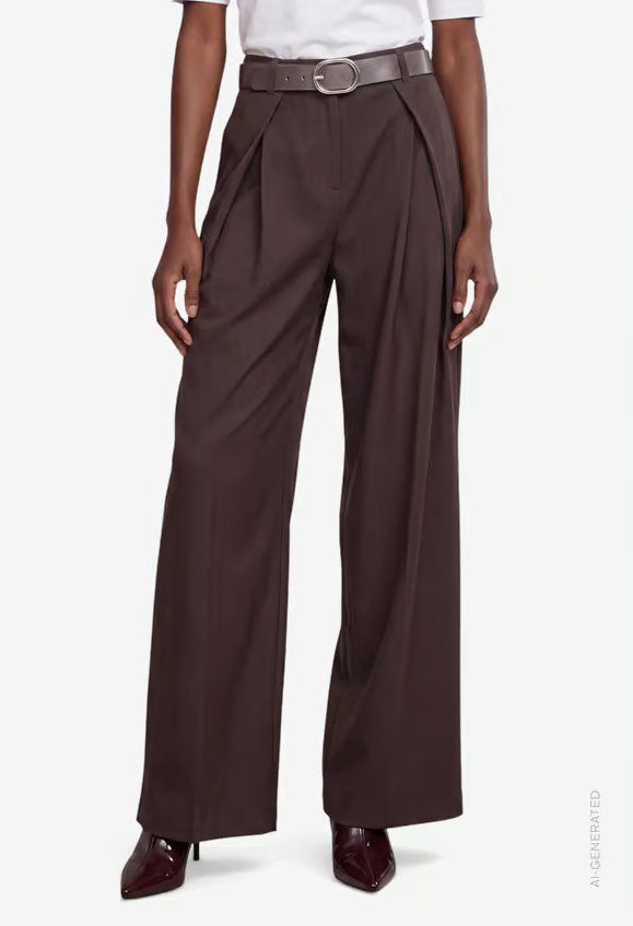 Elegant Trousers With A Belt