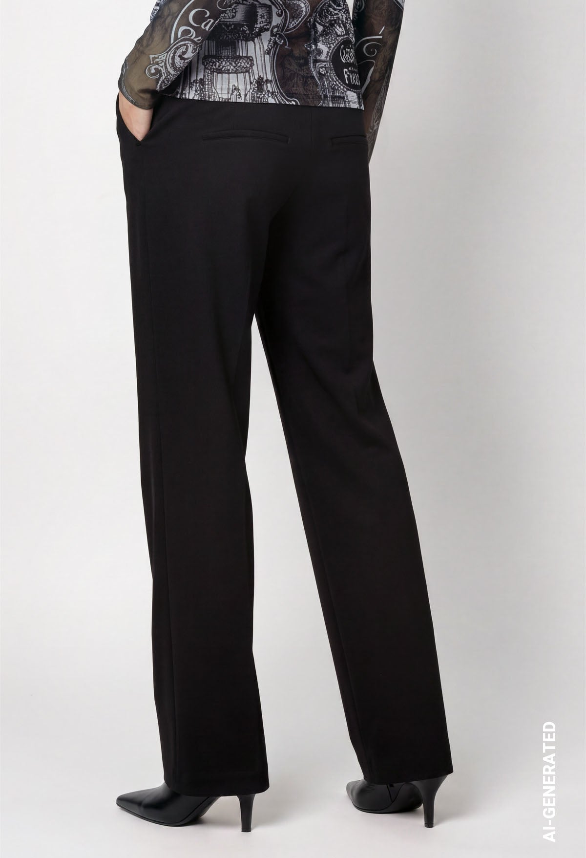 Wide Leg Pull On Trousers