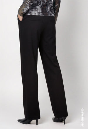 Wide Leg Pull On Trousers