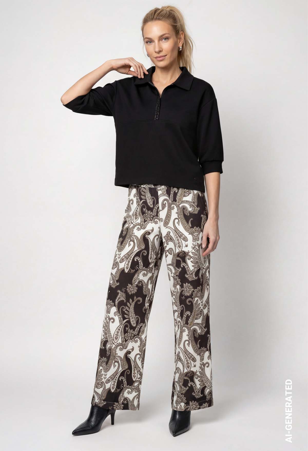 Rhinestone Detail Top